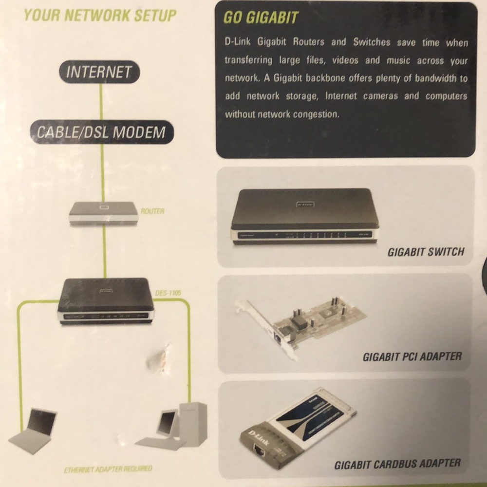 NIB D-Link 5-port 10/100 desktop switch DES-1105 - Picture 5 of 11